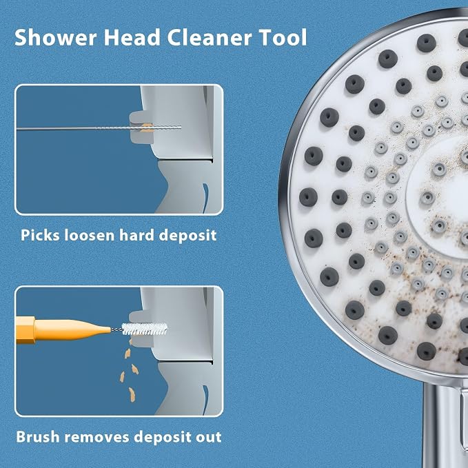 Lumkew Multiplesize Shower Head Cleaner Tool, Shower Head Cleaning Brushes - Image 2