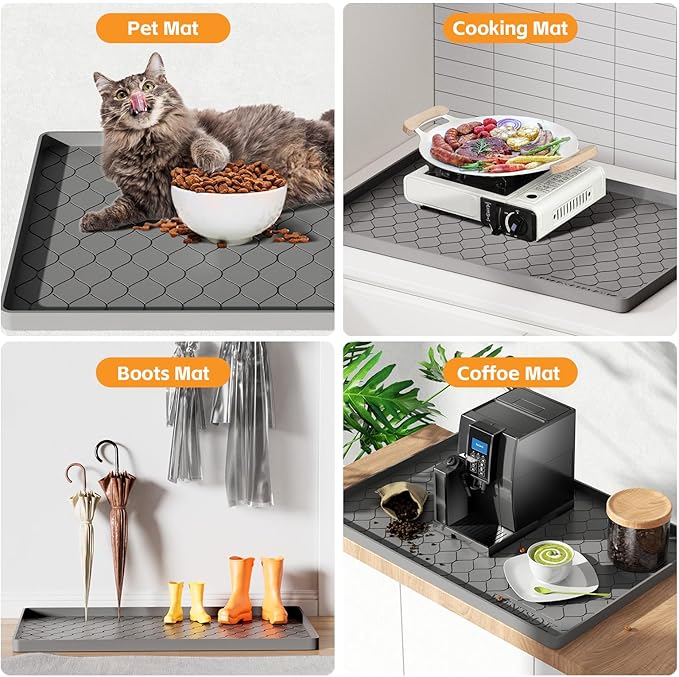 Winisok Silicone Under Sink Mat 31" x 19", kitchen Essentials and Gadgets - Image 5