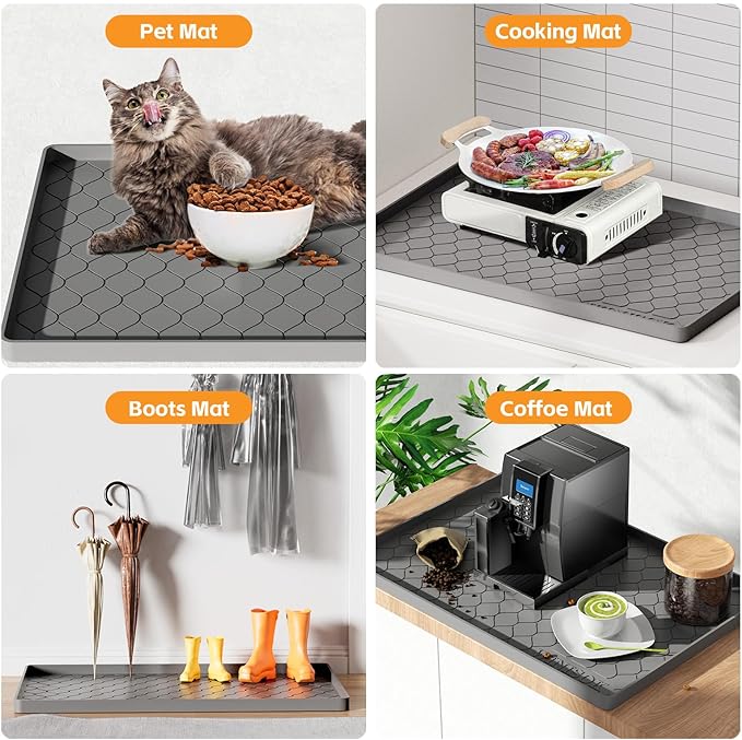Winisok Silicone Under Sink Mat 34" x 19", kitchen Essentials and Gadgets - Image 5