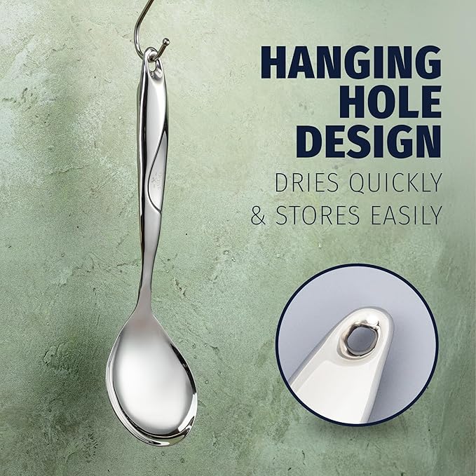 Zulay Kitchen Stainless Steel Serving Spoon - Image 3