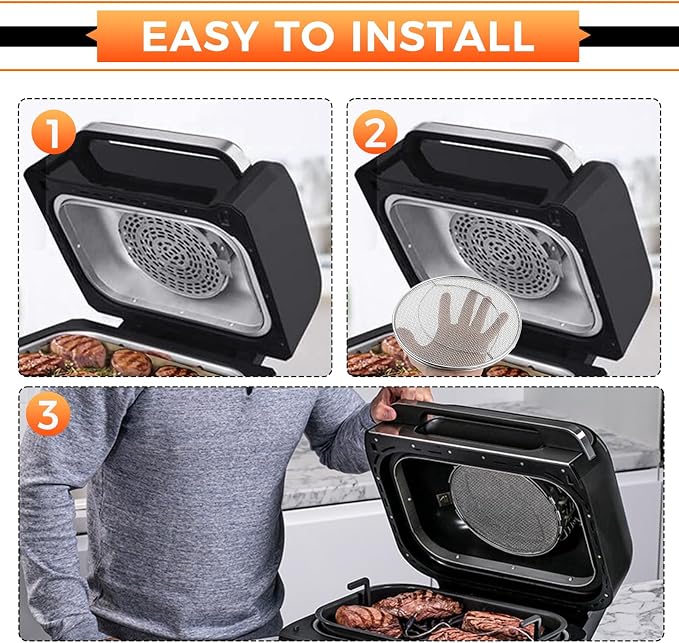 Splatter Shield Replacement for Ninja FG551 DG551 BG500A Foodi Smart XL Grill - Image 5