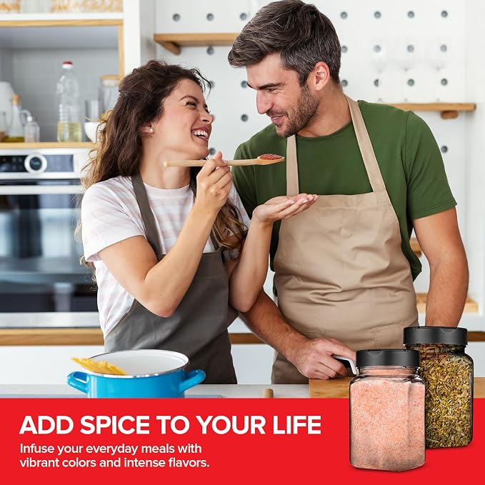 6 Pack 14 oz Plastic Spice Jars, Empty Seasoning Containers - Image 7