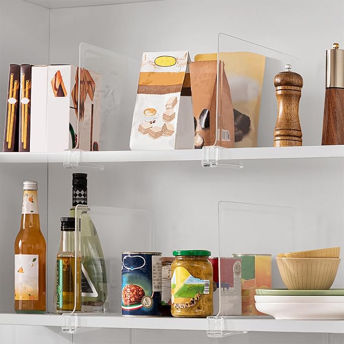 16 Pack 12 Inches Clear Shelf Dividers - Image 6