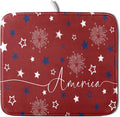 Giwawa 4th of July Dish Drying Mat 16"x18" Patriotic Usa Stars America Firework by Giwawa