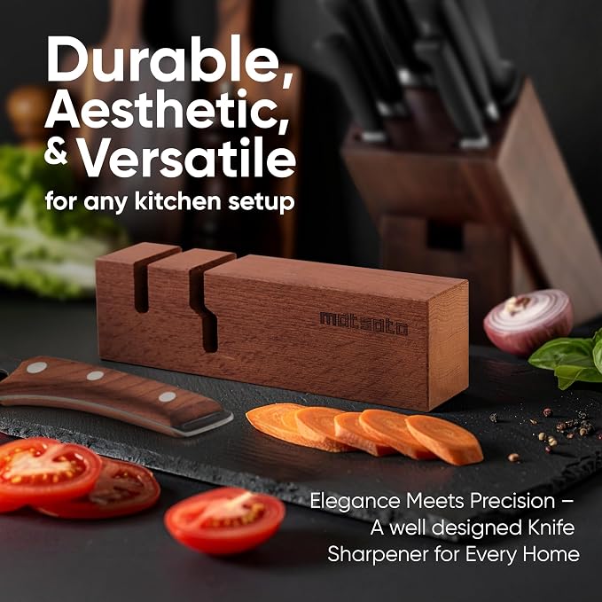 Matsato Knife Sharpener – Chef & Pocket Knife Sharpener, Knives Blade Sharpening - Image 8