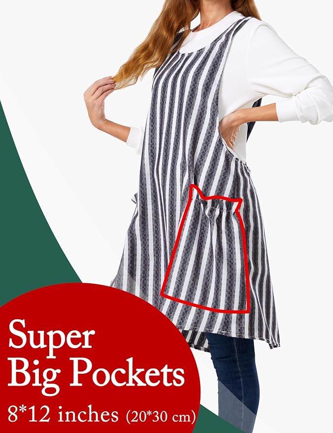 Cozy Adjustable Cross Back Aprons - Image 3