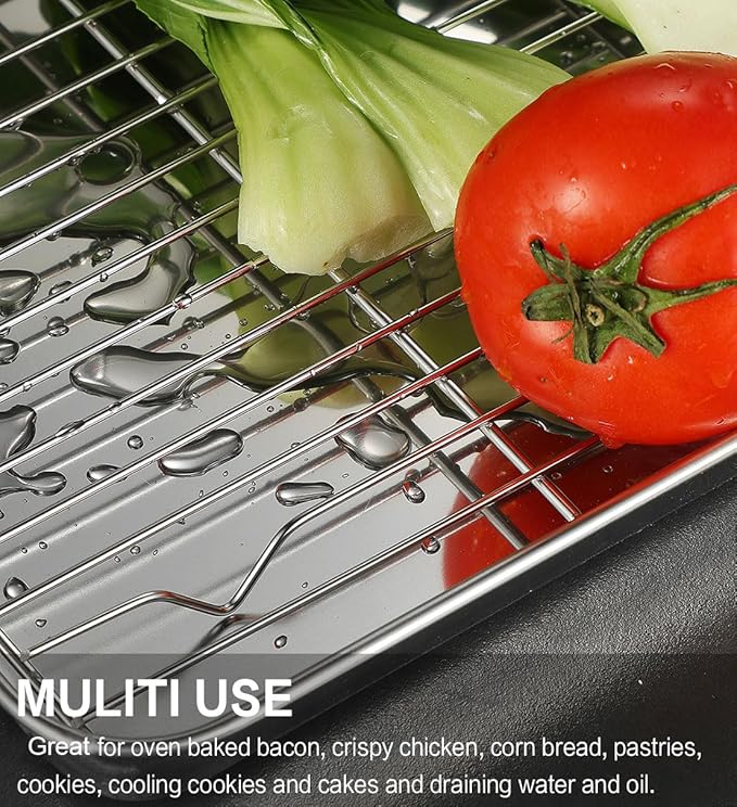 Stainless Steel Baking Sheet Tray Cooling Rack - Image 7