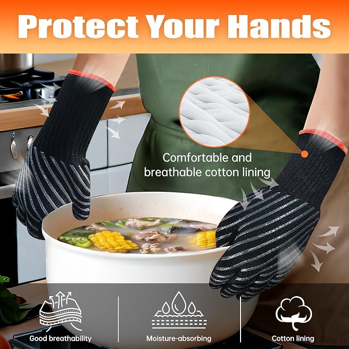HandLove BBQ Gloves, Oven Gloves - Image 8