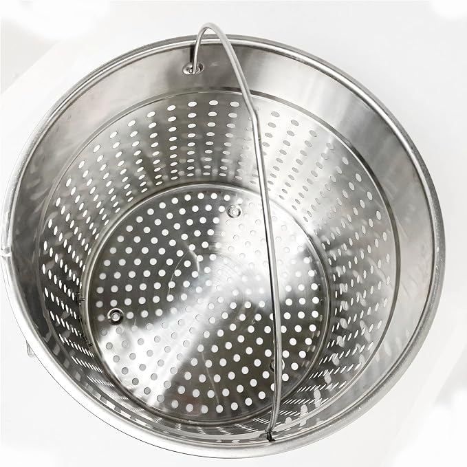 Bayou Classic 1124 24-qt Stainless Stockpot w/Lid And Basket Includes Vented - Image 7