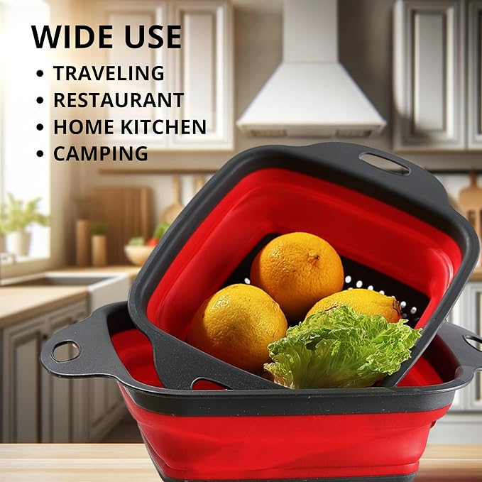 Square Collapsible Colander - Image 5