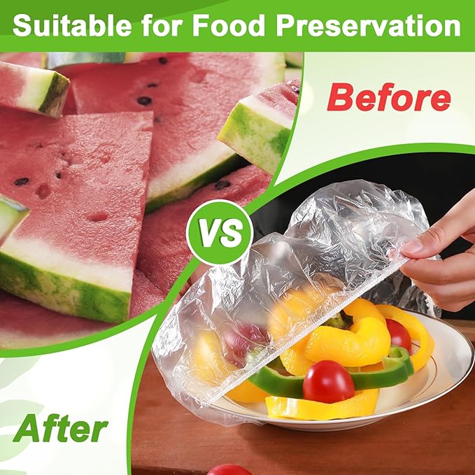 175Pcs 7 Colors Reusable Elastic Food Covers, Sublaga 7 Sizes Plastic Bowl - Image 6