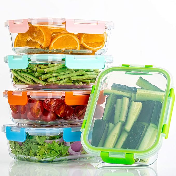 C CREST [10-Pack Glass Food Storage Containers, Meal Prep Containers - Image 7