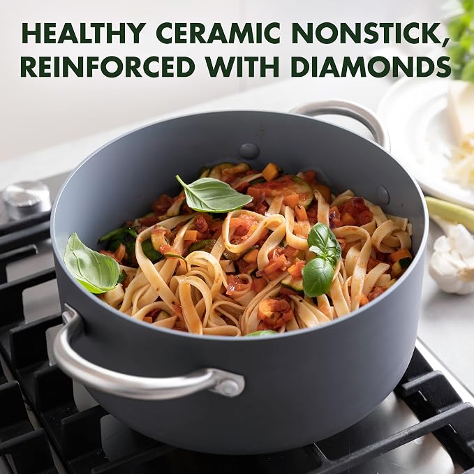 GreenPan Lima Hard Anodized 5QT Stock Pot - Image 2