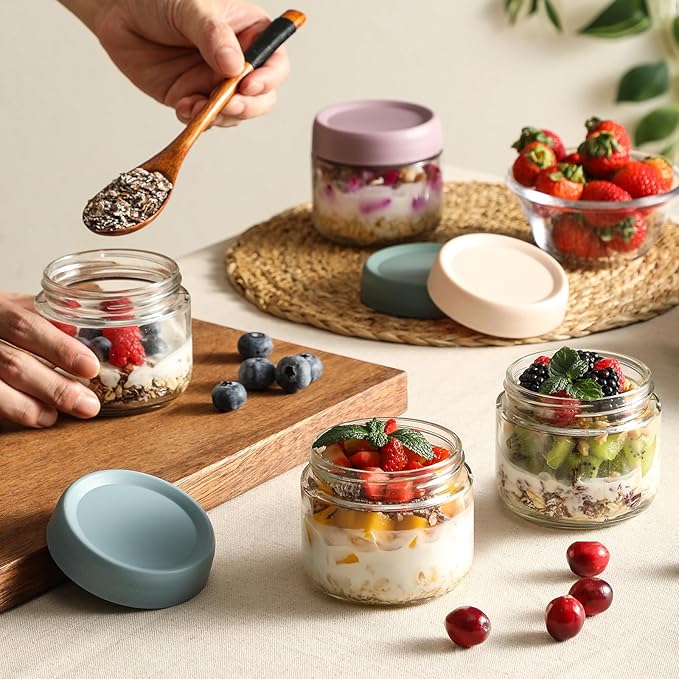 NETANY 6-pack 8oz Glass jars - Image 6