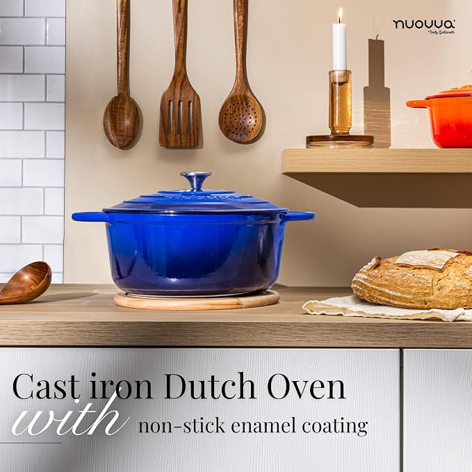 Nuovva Enamelled Cast Iron Dutch Oven Pot - Image 4