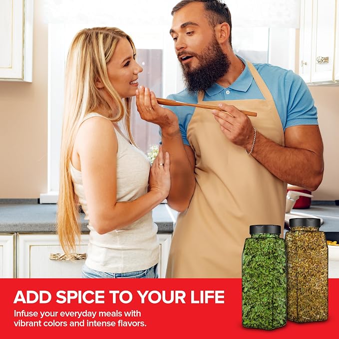 6 Pack 32 oz Plastic Spice Jars, Empty Seasoning Containers - Image 7