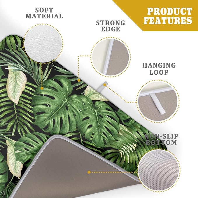 Giwawa Tropical Palm Leaf Dish Drying Mat - Image 4
