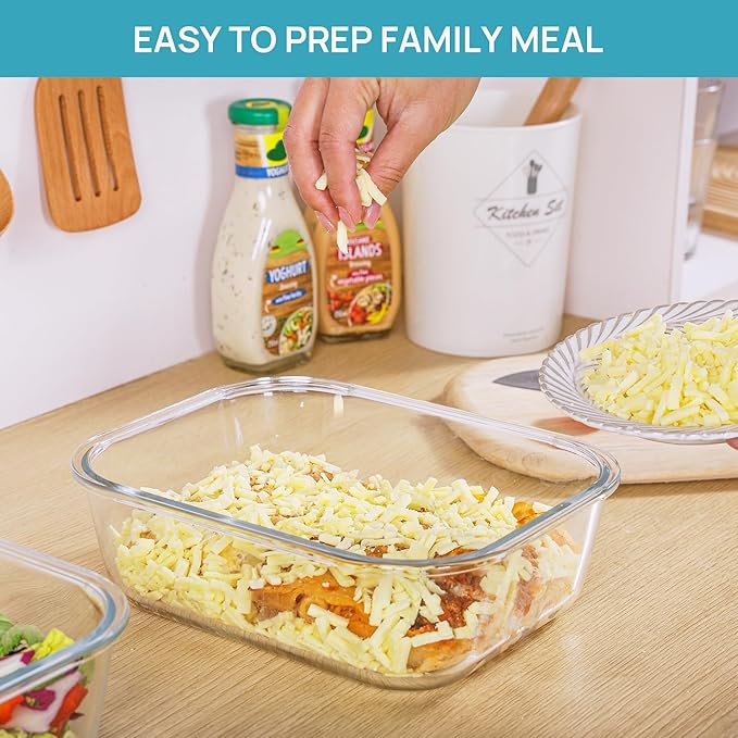 Vtopmart 2Pack 2260ml/ 76.4oz Large Glass Containers Food Storage - Image 5