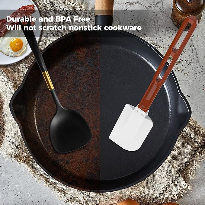 High Heat Resistant Silicone Spatulas, 13-1/2" Commercial Spatula 500°F - Image 6