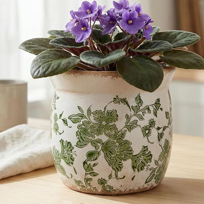 Xiaan Jiaju Vintage Farmhouse Ceramic Planter & Kitchen Utensil Holder - Image 2