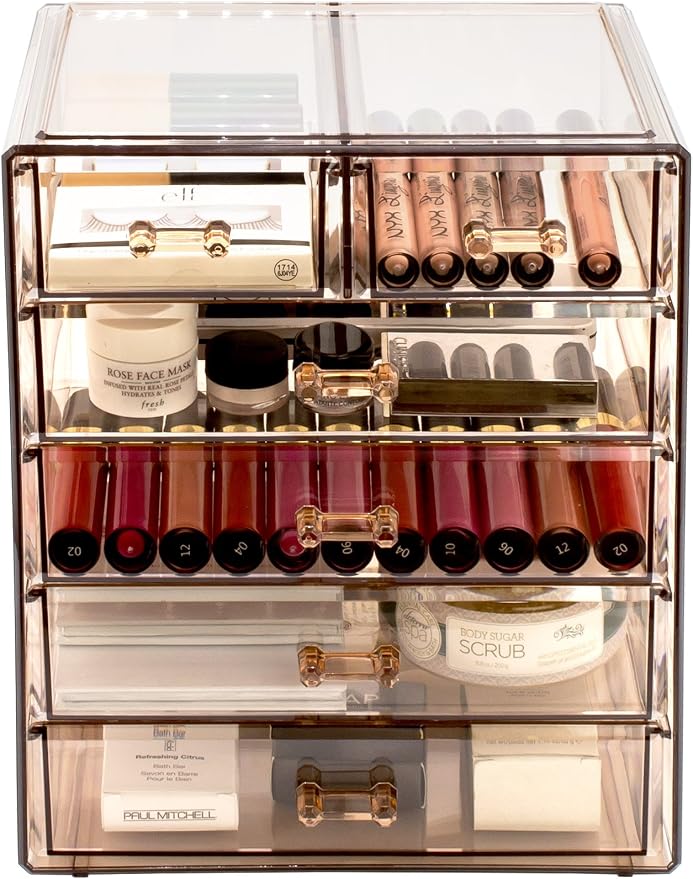 Sorbus Acrylic Makeup Organizer Set, 6-Drawer Vanity & Countertop Cosmetic by Sorbus