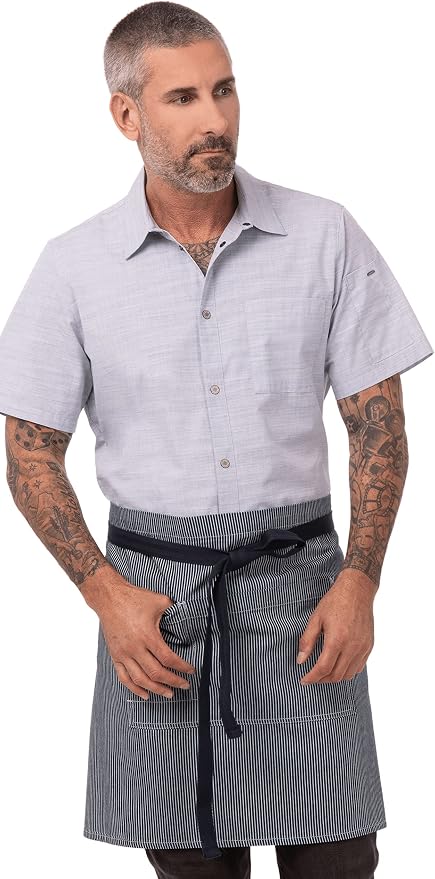 Chef Works Unisex Portland Half Bistro Apron - Image 4
