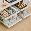 PAKETA 2 Pack Expandable Pull Out Cabinet Organizer, Upgrade 3 Slide Rails by Unknown