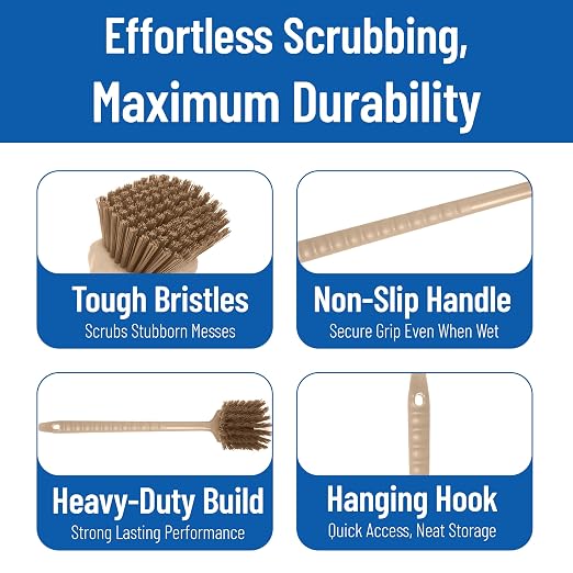 SPARTA 40501EC25 Plastic Large Scrub Brush, Kitchen Brush, Utility Brush - Image 4
