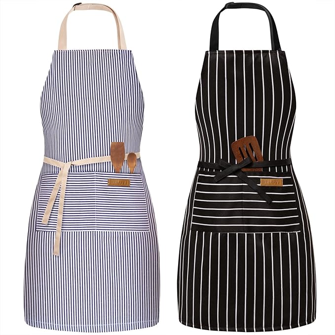 BeLuyi 2 Pack Adjustable Bib Apron by BELUYI