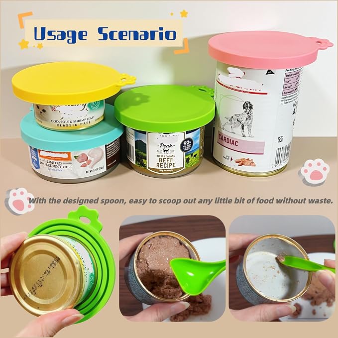 MoPawKT- Pet Food Can Covers, Silicone Can Lids - Image 6
