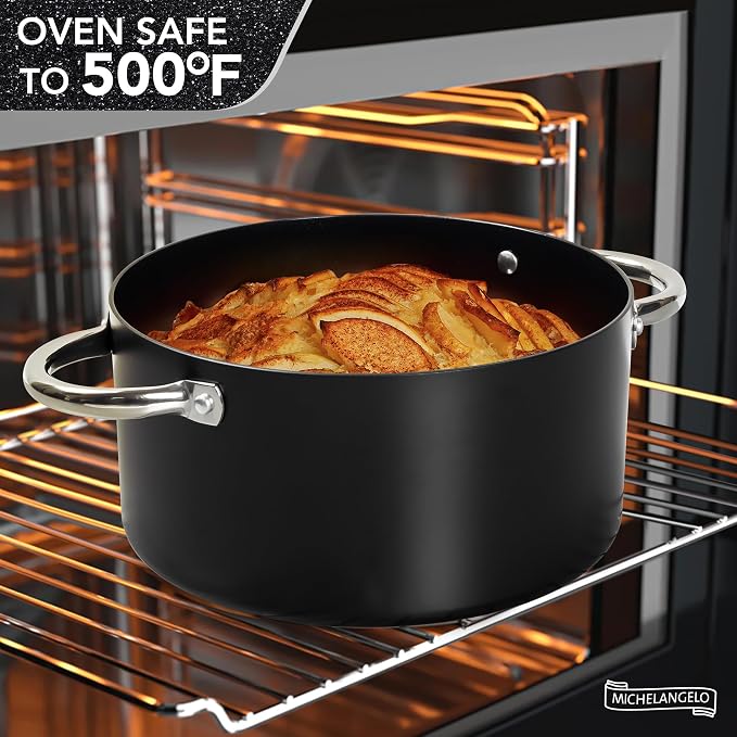 MICHELANGELO Stock Pot with Lid, Nonstick Cooking Pot, 6 Quart Soup Pot with Lid - Image 5