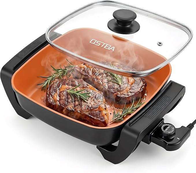 OSTBA 12"x12" Electric Skillet by OSTBA