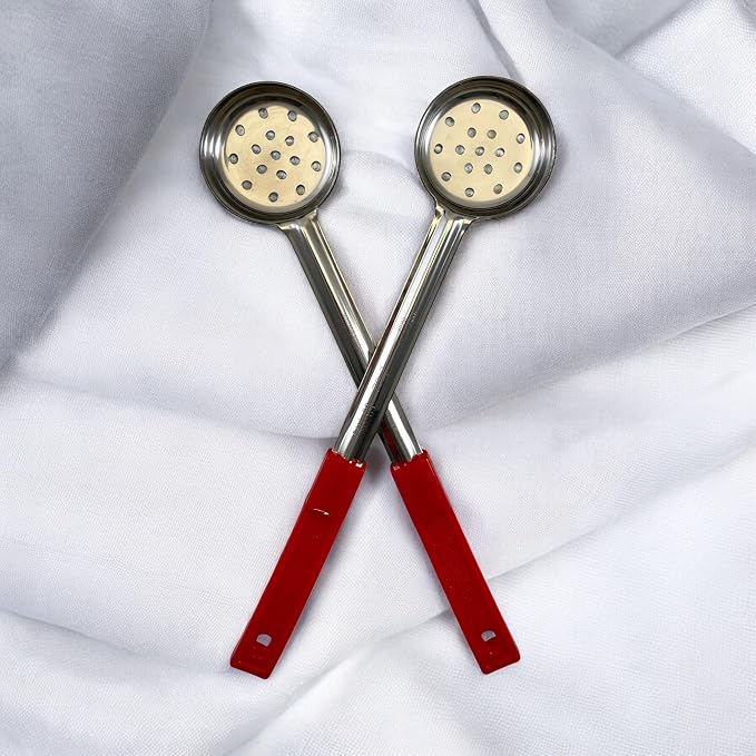 2 Ounce Slotted Stainless Steel Portion Control Ladle Spoon - Image 8