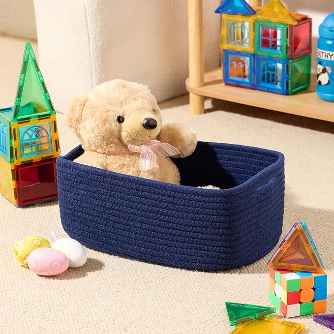 MiniArk Small Storage Baskets for Organizing | Closet Organizer Bins | Shelf - Image 4