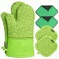 Oven Mitts and Pot Holders Sets 6pcs, Kitchen Oven Glove, High Heat Resistant by OvenMitts