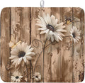 Summer Daisy Flowers Dish Drying Mat by Kawani