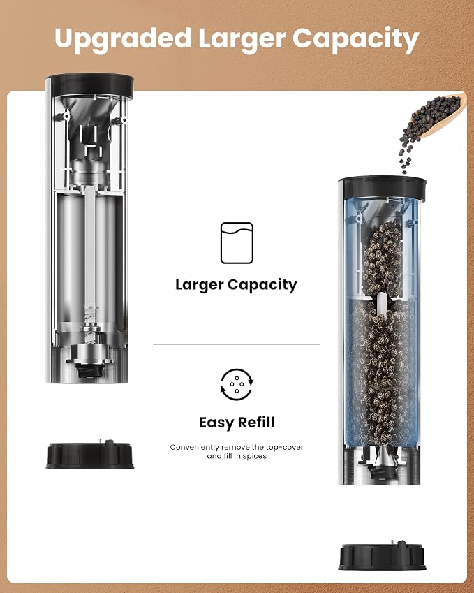 Electric Salt and Pepper Grinder Set - Image 3