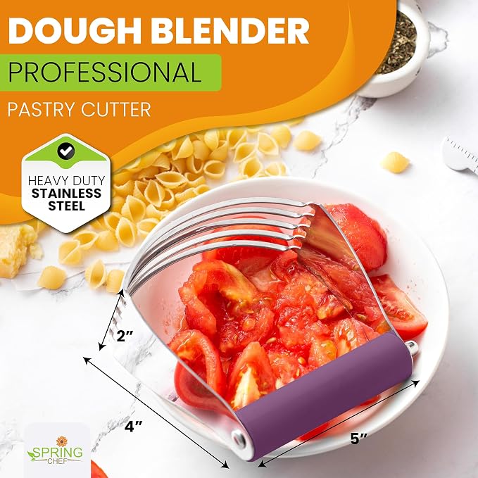 Spring Chef Large Purple Dough Blender - Image 2