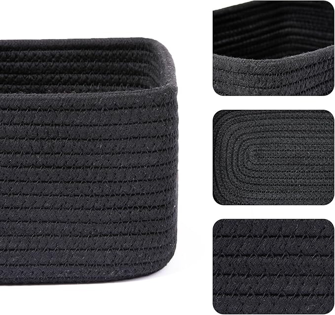 MiniArk Small Storage Baskets for Organizing | Closet Organizer Bins | Shelf - Image 2