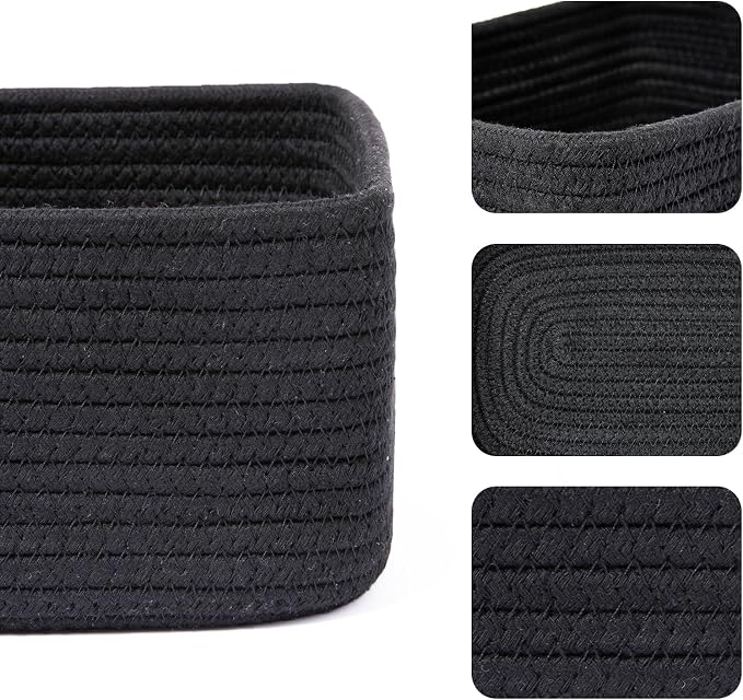 MiniArk Small Storage Baskets for Organizing | Closet Organizer Bins | Shelf - Image 2