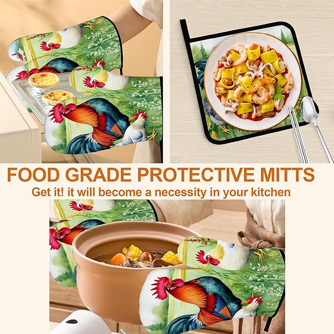 Oven Mitts and Hot Pads Set - Image 5