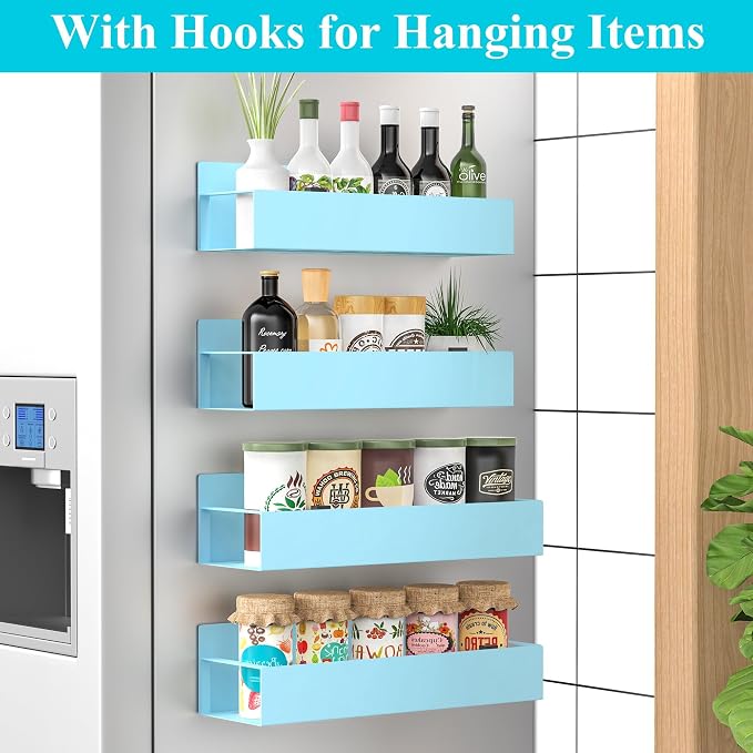 HuggieGems 4 Pack Magnetic Spice Storage Rack Organizer - Image 2