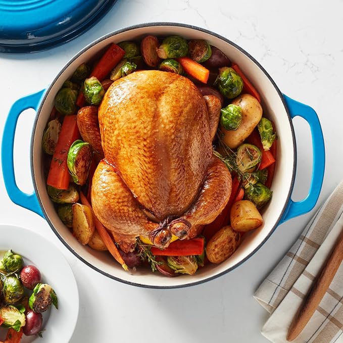 Amazon Basics Enameled Cast Iron Dutch Oven Pot - Image 7