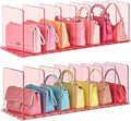 SortNStore Purse Organizer for Closet: Shelf Dividers Adjustable Acrylic Bag by SortNStore