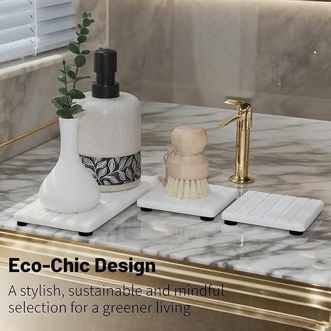 3PCS Stone Drying Tray, Stones Soap Trays, Water Absorbing Stone Tray - Image 7