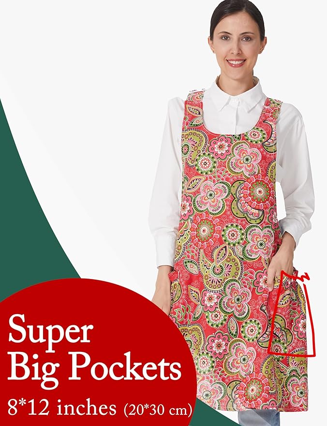 Cozy Adjustable Cross Back Aprons - Image 3