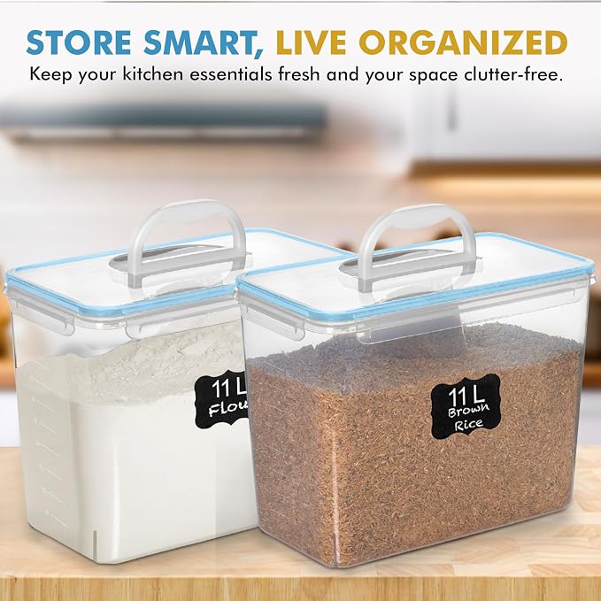 Shazo 2 PC Flour Sugar Storage Containers - Image 9