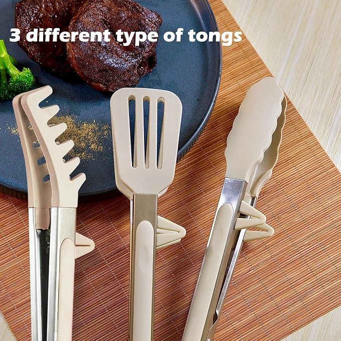 Kitchen Tongs, 9 Inch Tongs for Cooking - Image 7