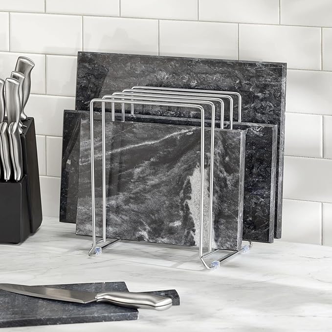 mDesign 5 Slot Pot and Pan Rack — Metal Wire Rack - Image 7