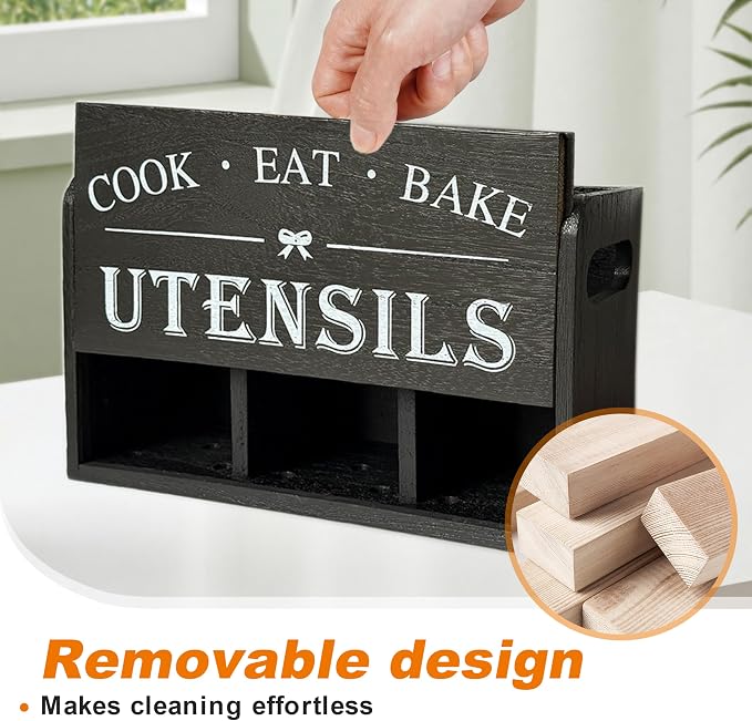Wooden Kitchen Utensil Holder - Image 7